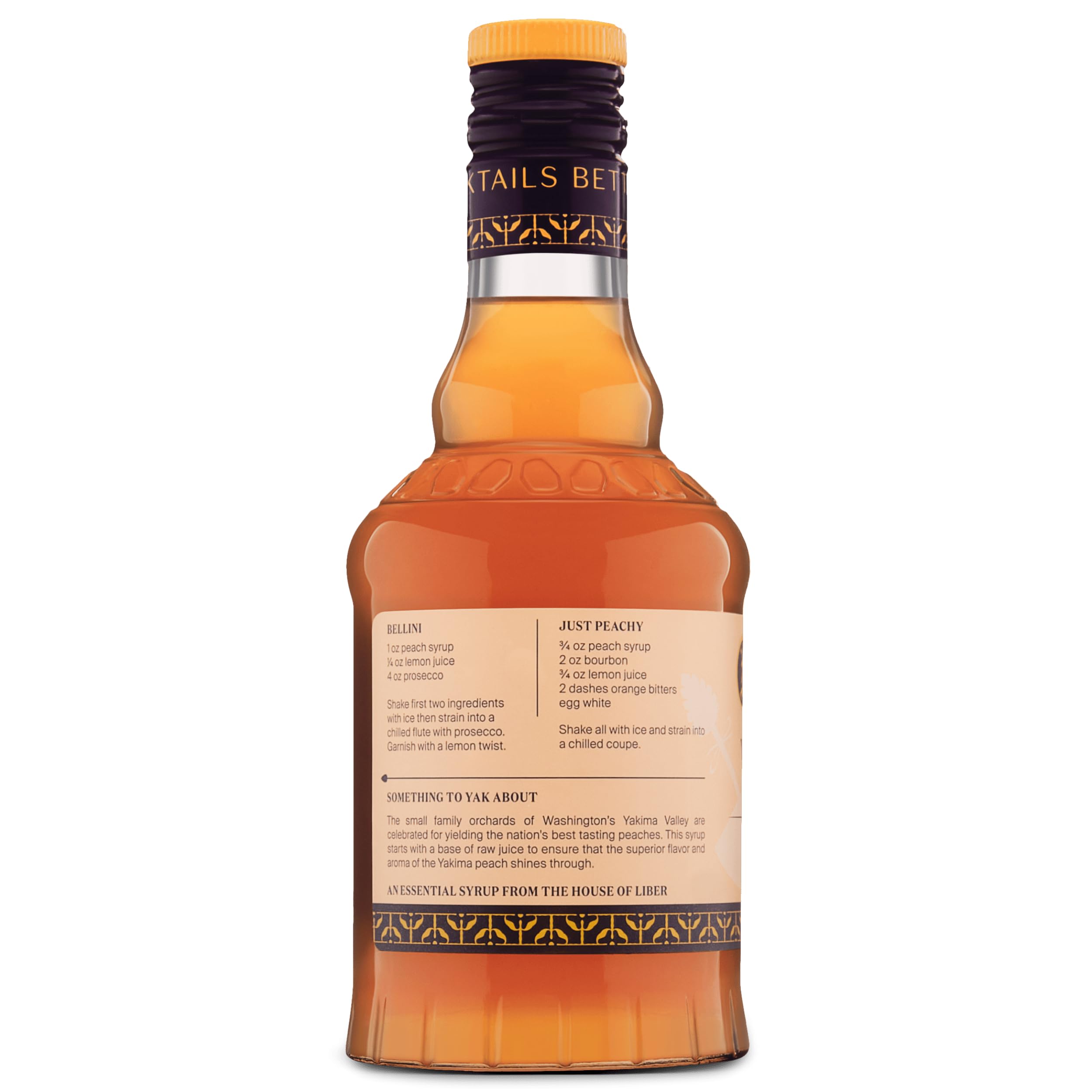 Amazon.com: Liber & Co. Peach Syrup - Craft Cocktail Mixer with 60